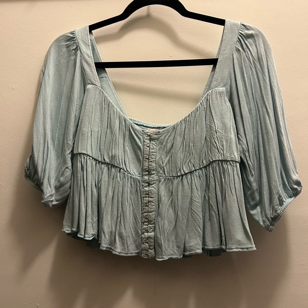 Light Blue Women's Top